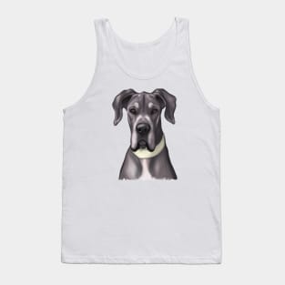 Cute Great Dane Drawing Tank Top